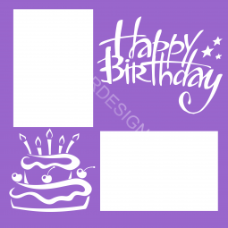 Happy Birthday Cake and Candles